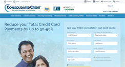 Desktop Screenshot of consolidatedcredit.org